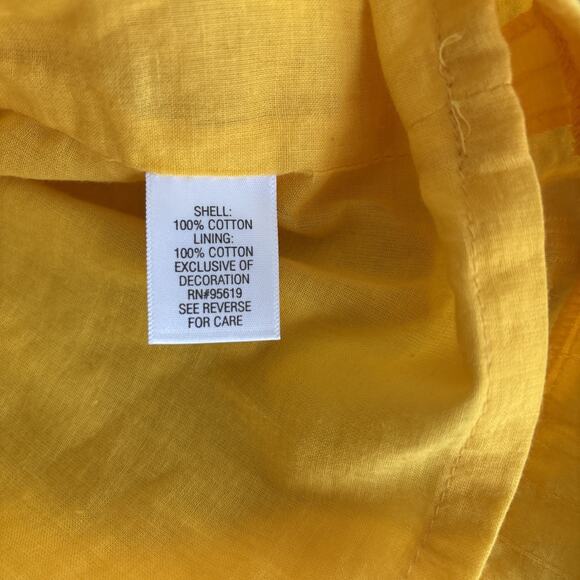 apt 9 NWT women’s babydoll yellow shirt large - Picture 8 of 9